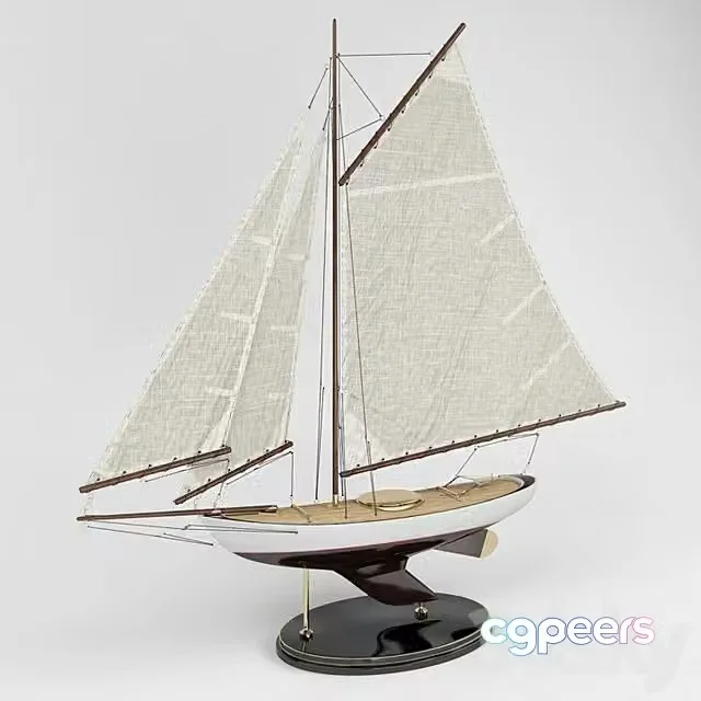 3ds Max Free – Decor Sailing yacht