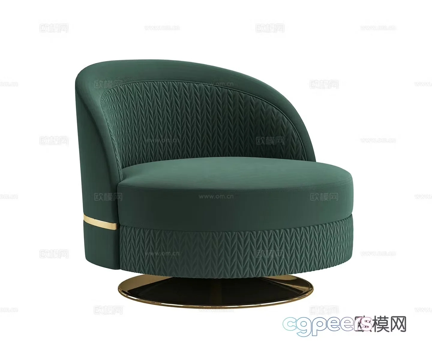 Light luxury leisure chair 3D model