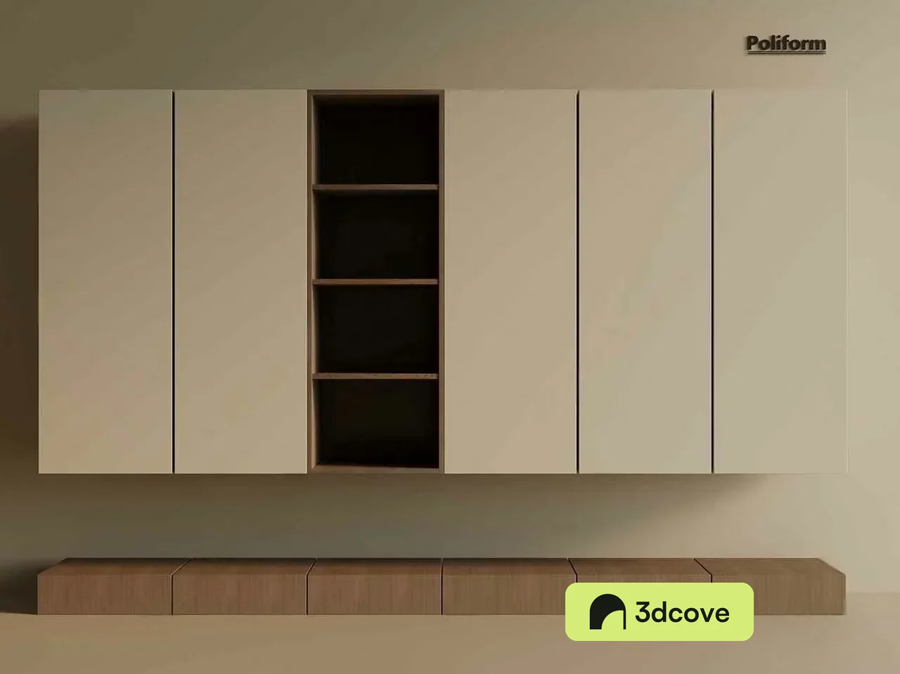 Modern Wall-Mounted Storage Unit