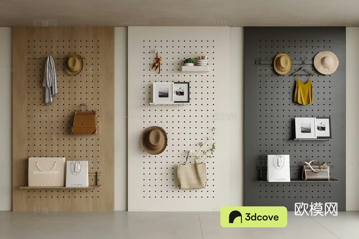 Modern hole board wall decorative pendant shelf ornament photo wall exhibition board exhibition