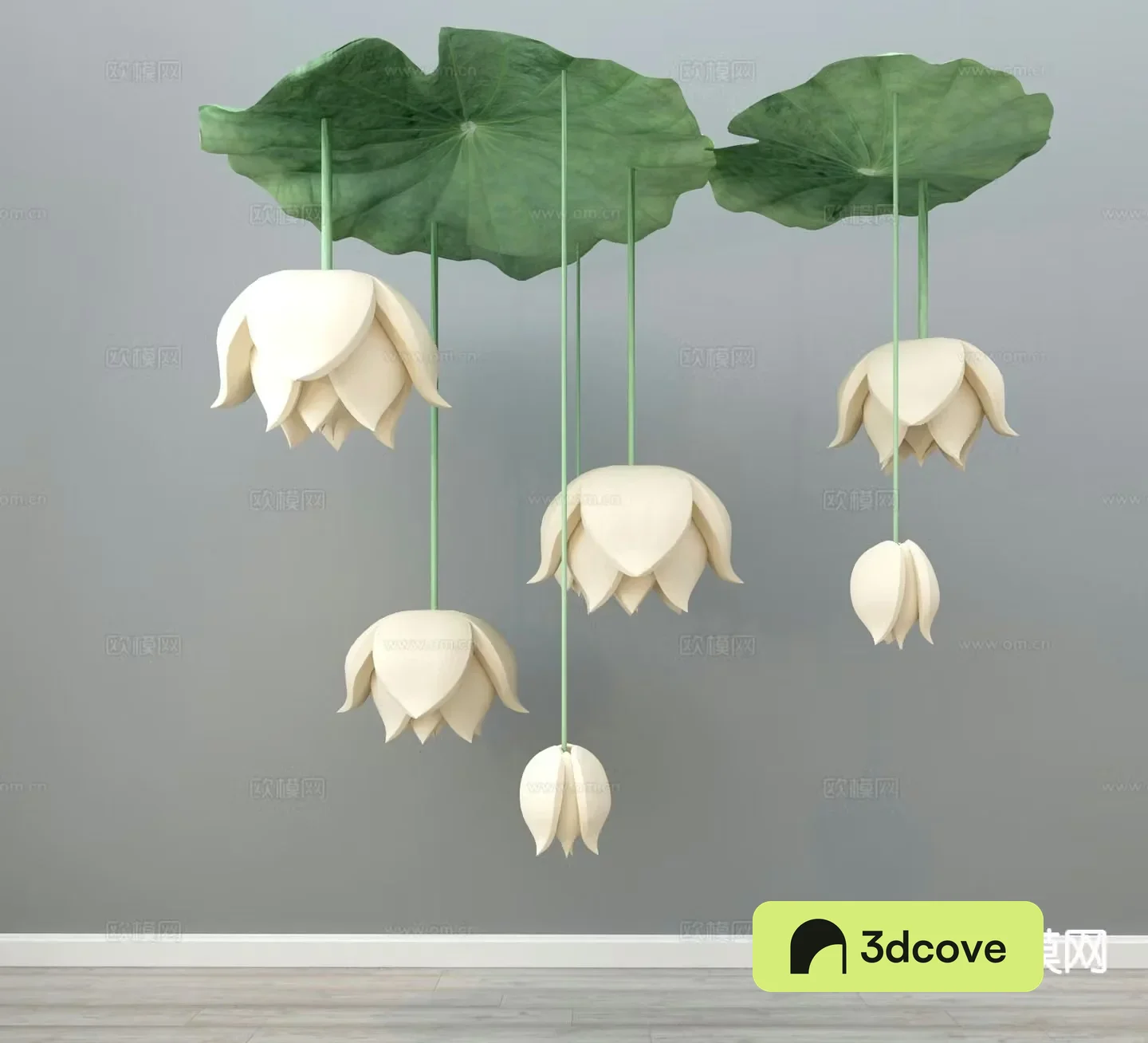 Chinese lotus decorative lamp