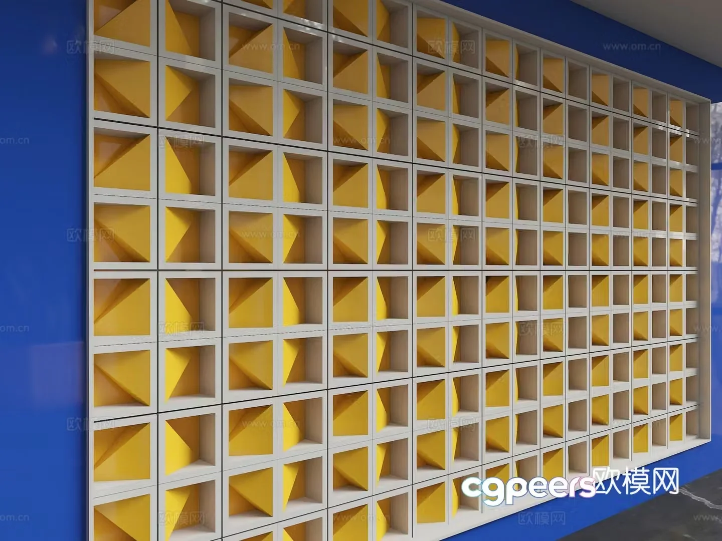 Modern background wall 3d model