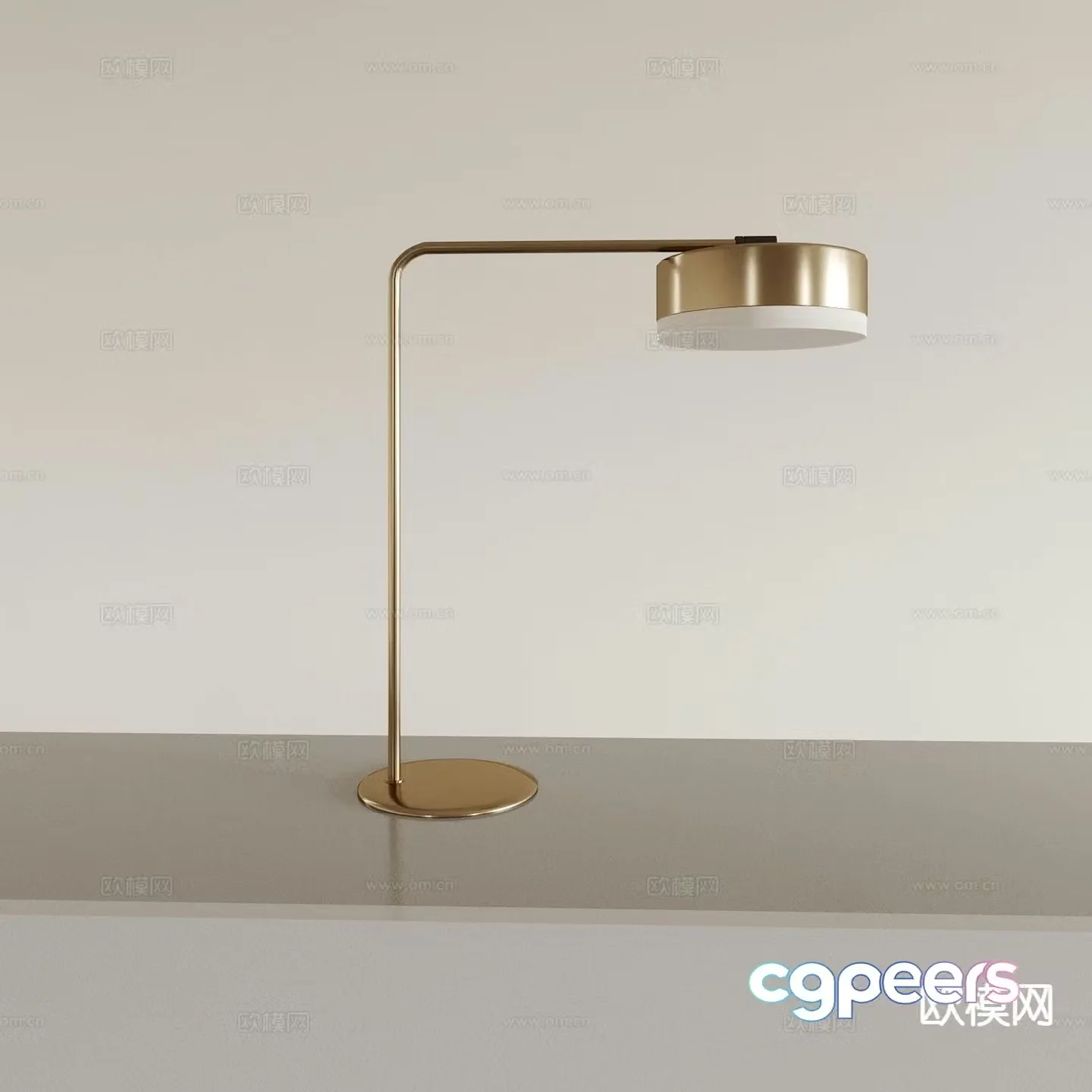 Light luxury table lamp bedside lamp 3d model
