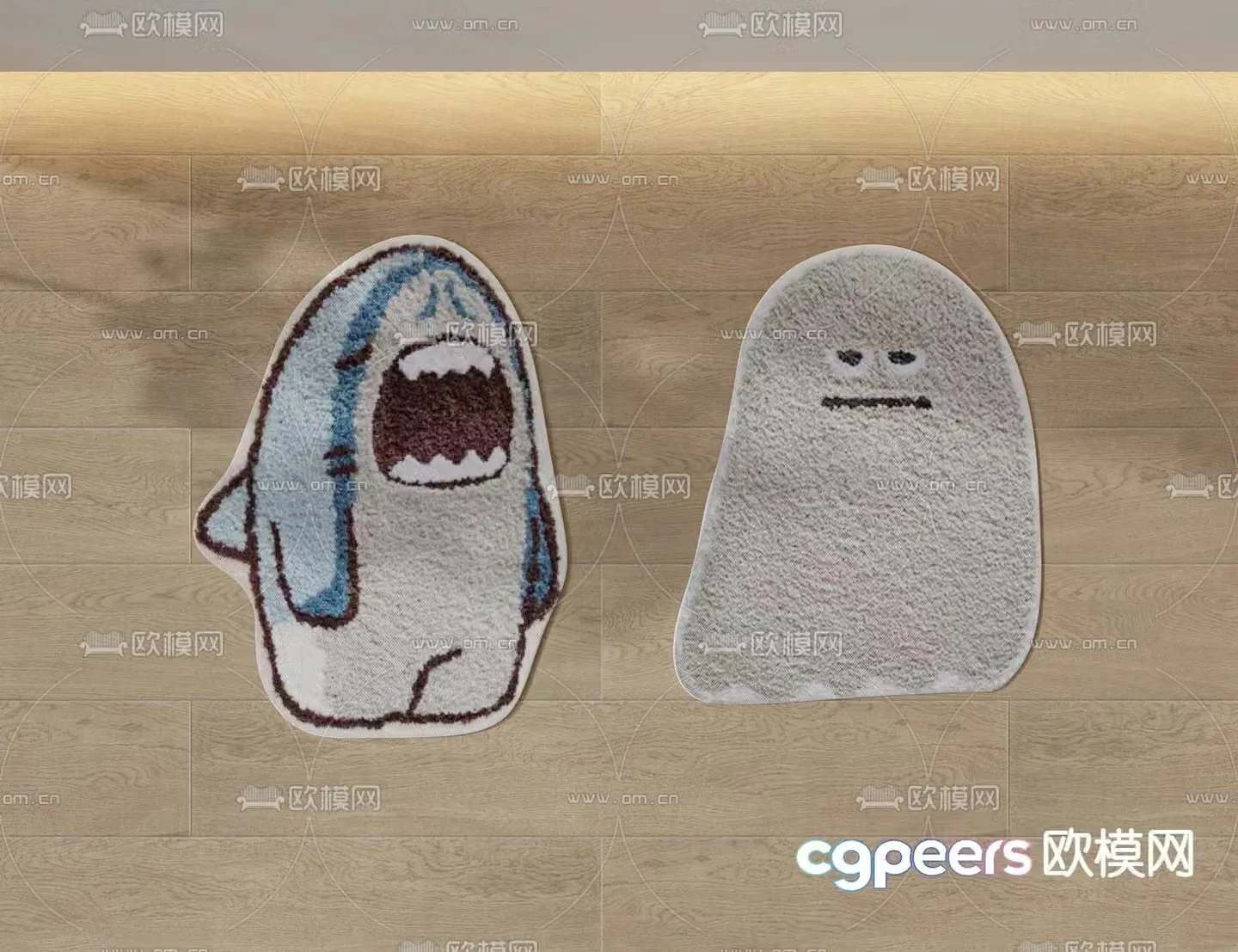 Children’s cartoon carpet 3d model