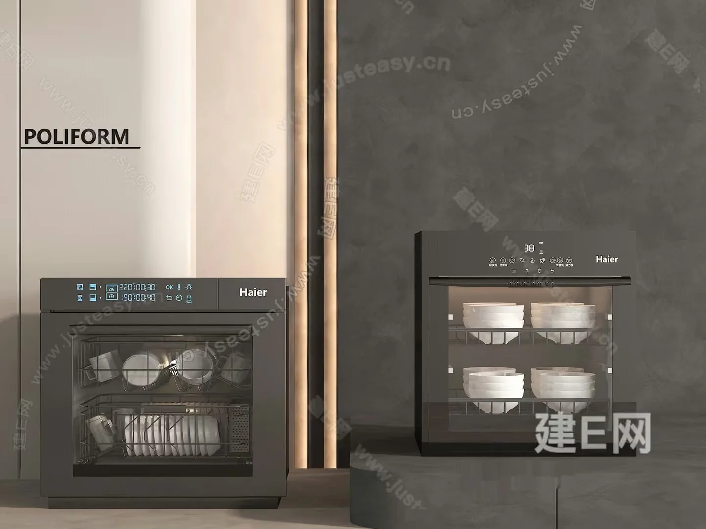 Modern Kitchen Appliances 3D Model – 8586 – VRAY Render