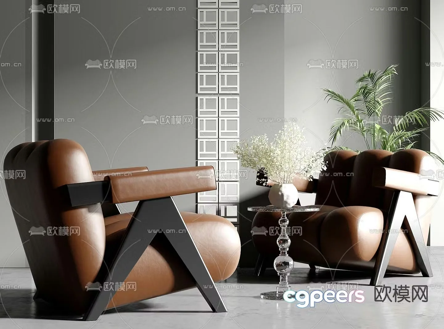 Sofa chair leisure sofa 3d model