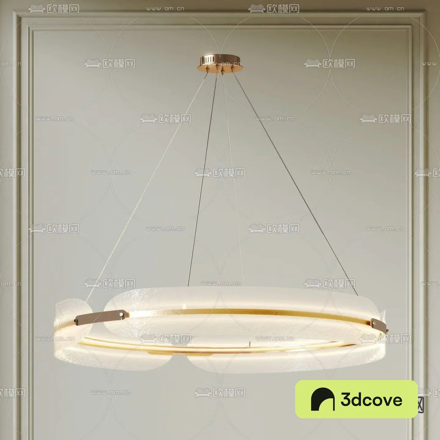 Ring chandelier glass chandelier