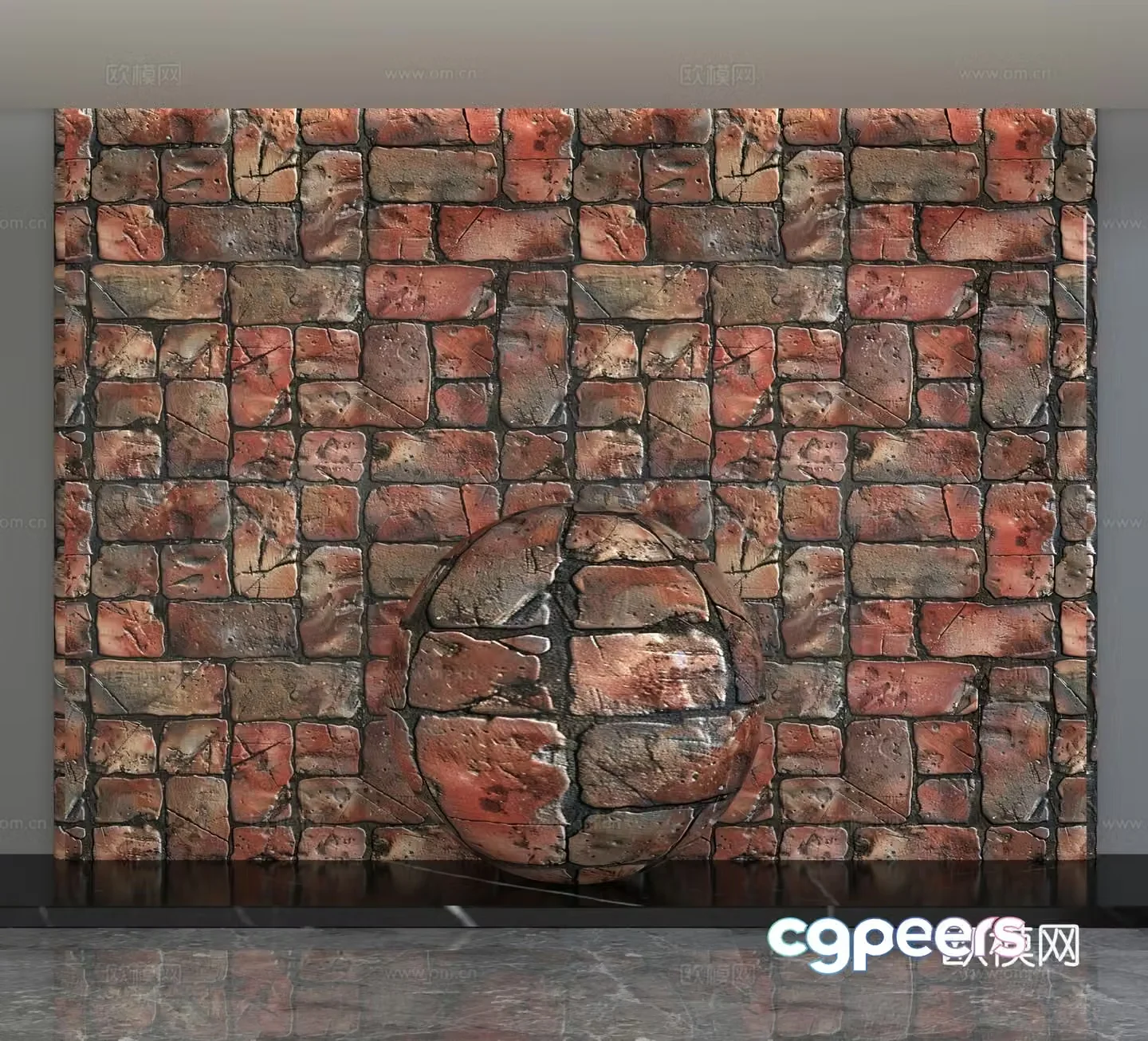 Modern background wall 3d model