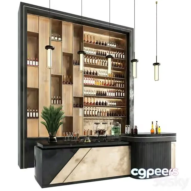 3ds Max Free – Drink Bar