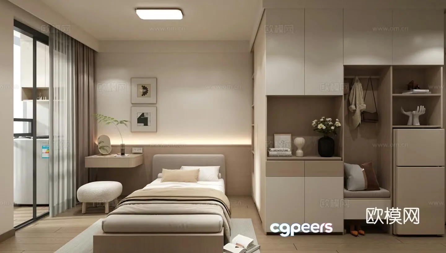 Dormitory Apartment Teacher Apartment 3d Model