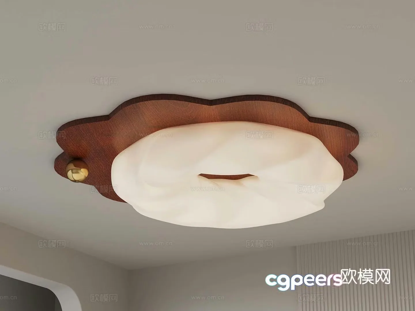 Modern Creamy Ceiling Light Children’s Ceiling Light 3D Model