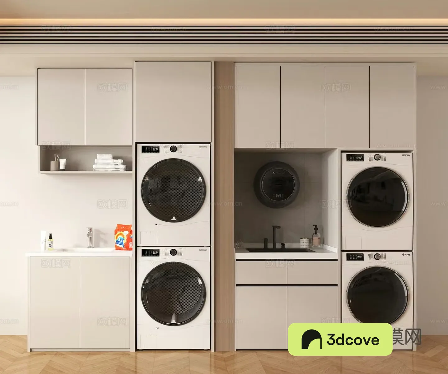 Washing cabinet wall-mounted washing machine drying machine
