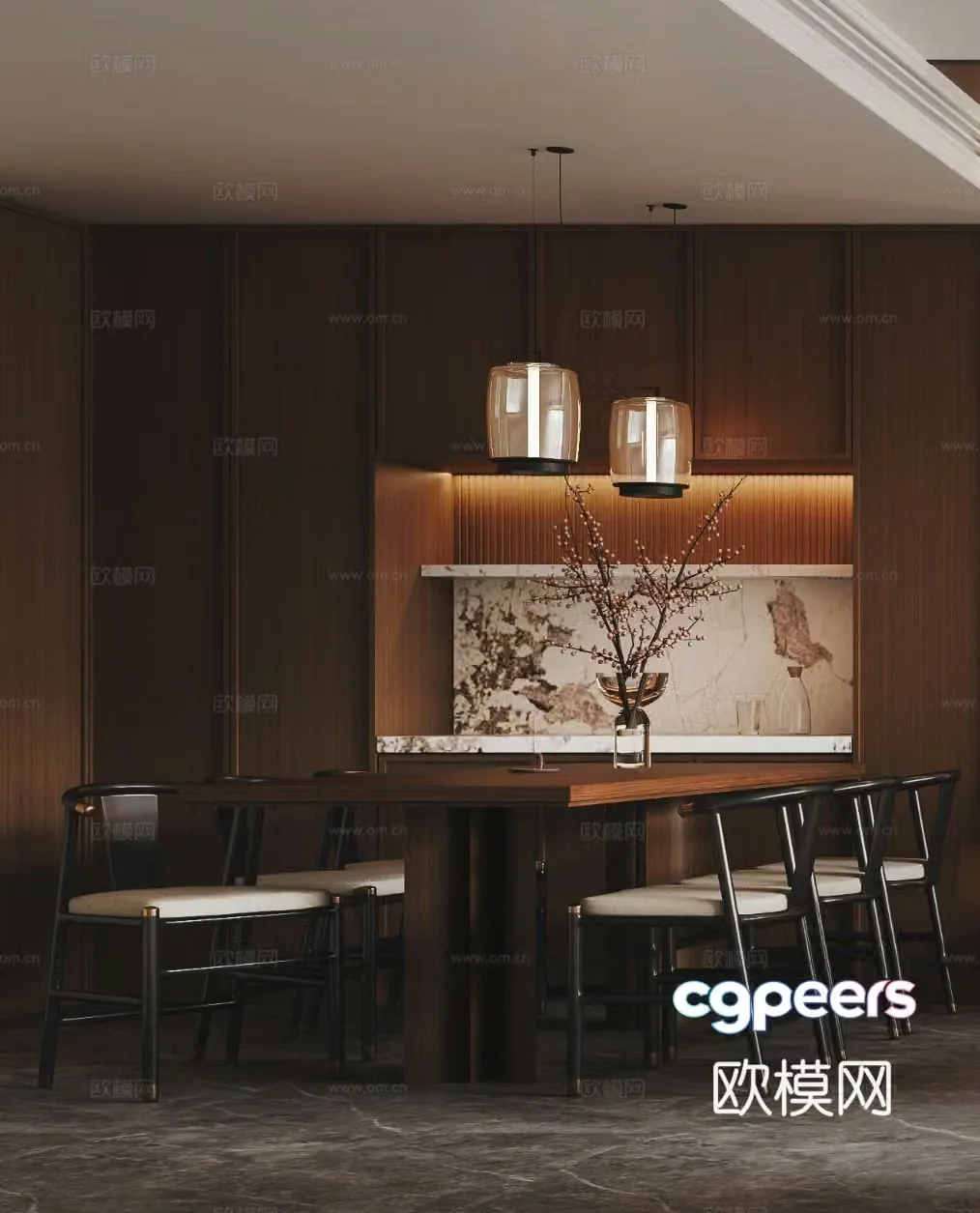 New Chinese restaurant 3D model