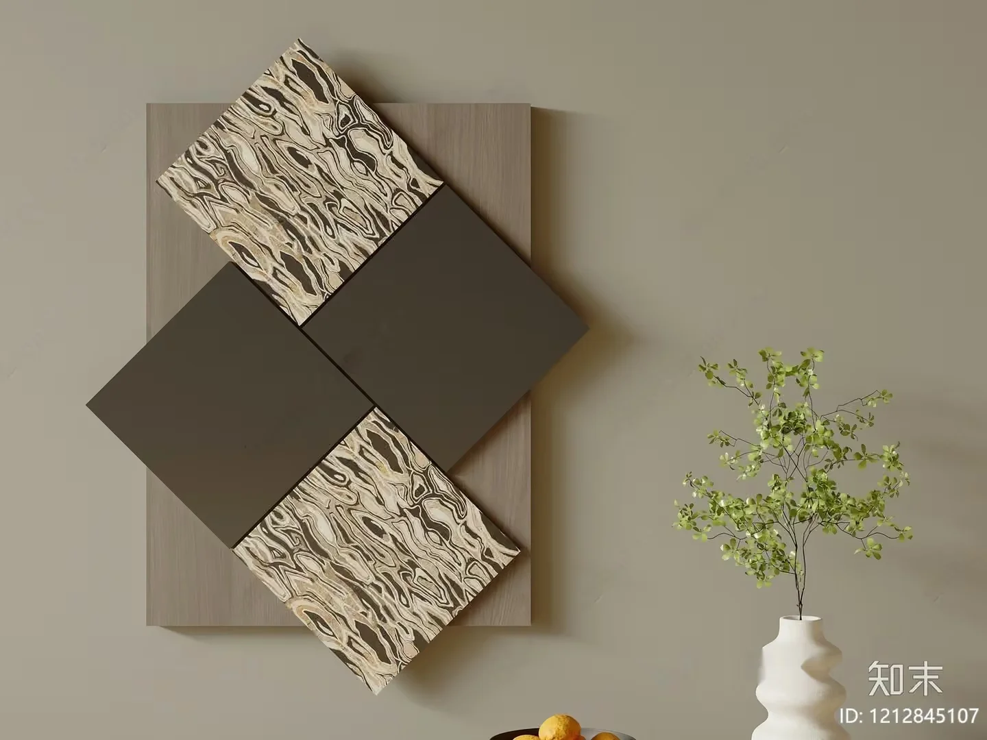 Modern Wall Decor 3D Model – 8426 – VRAY Render