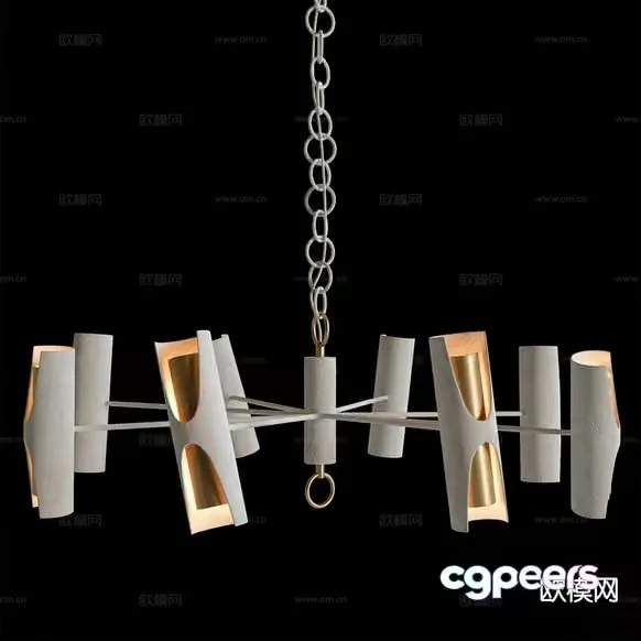 Gold Light Fixture 3D Model – 4500 – CORONA Render