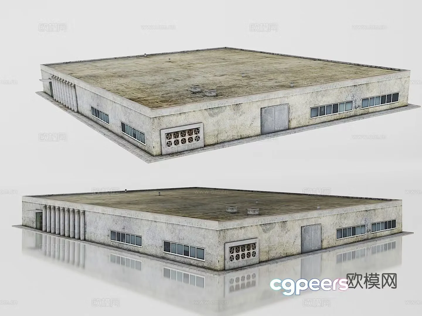 Building exterior 3d model