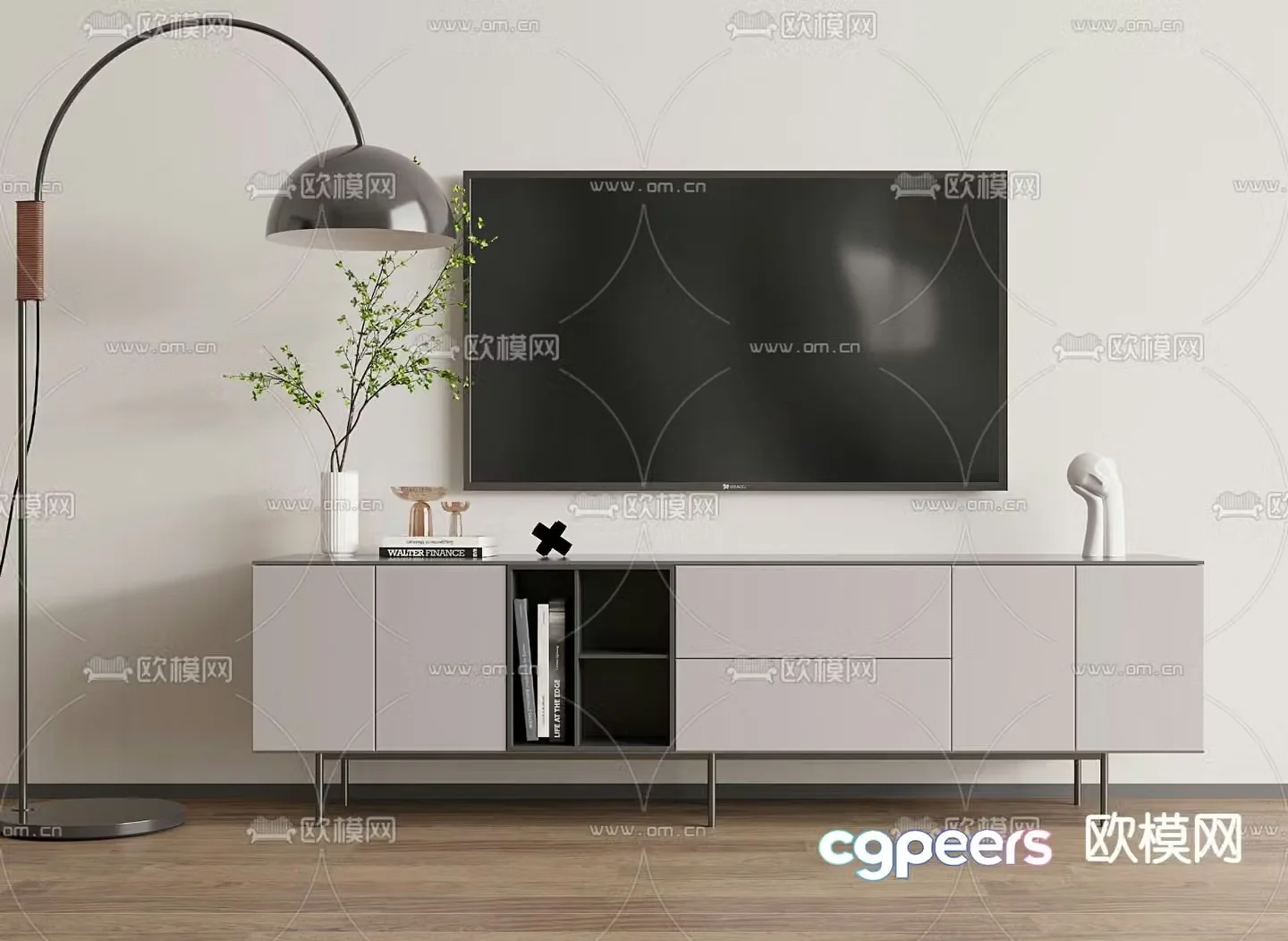 Modern TV cabinet 3d model