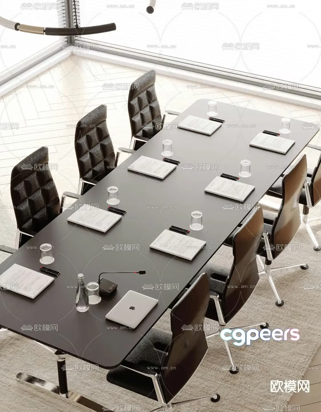 Modern conference table conference table 3d model