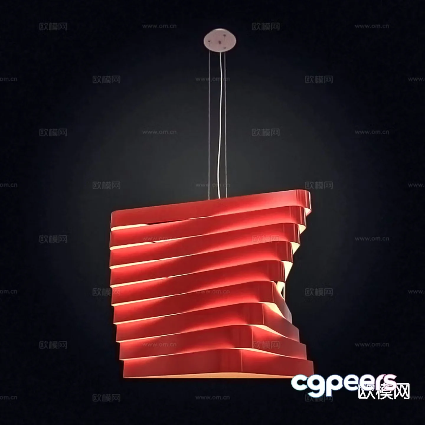 Modern creative chandelier art chandelier indoor chandelier 3d model