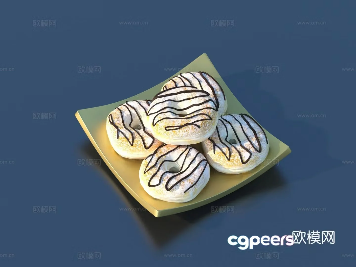 Dessert Cake Bread Food Food Chinese Food Western Food 3D Model