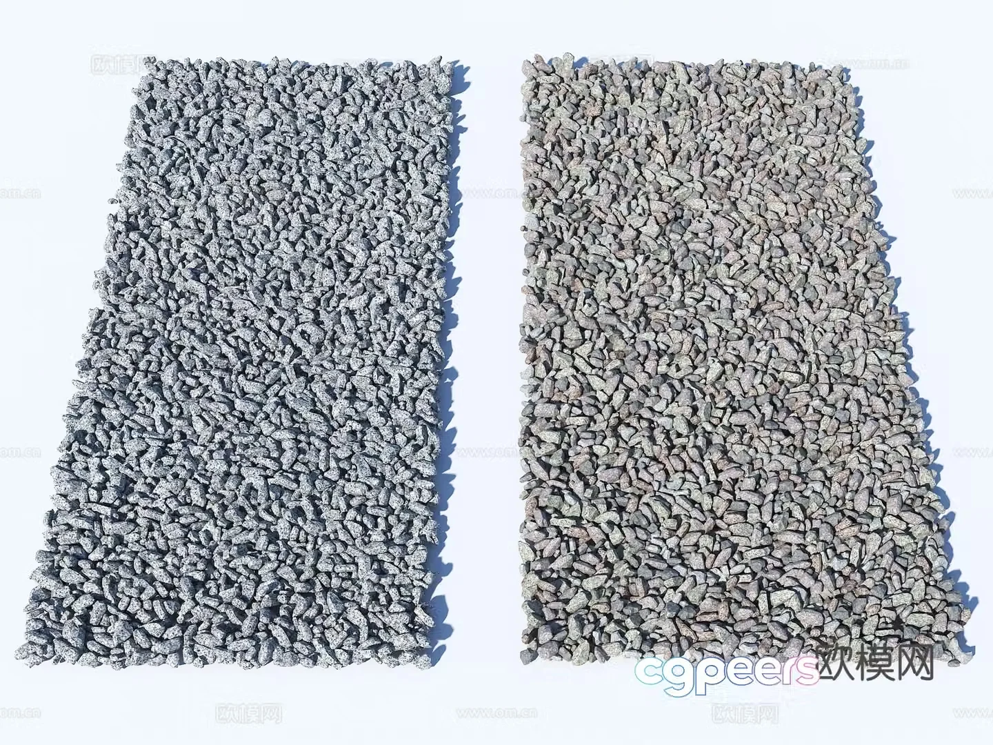 Modern gravel Gravel Small stone Small stone Sand stone Stone Path Stone 3D Model