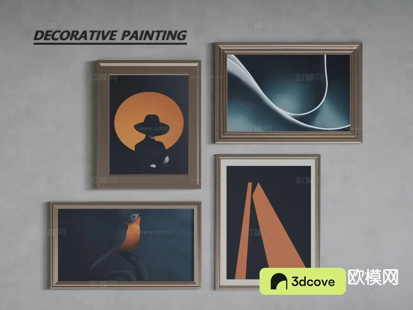 European decorative painting frame painting entrance hanging painting