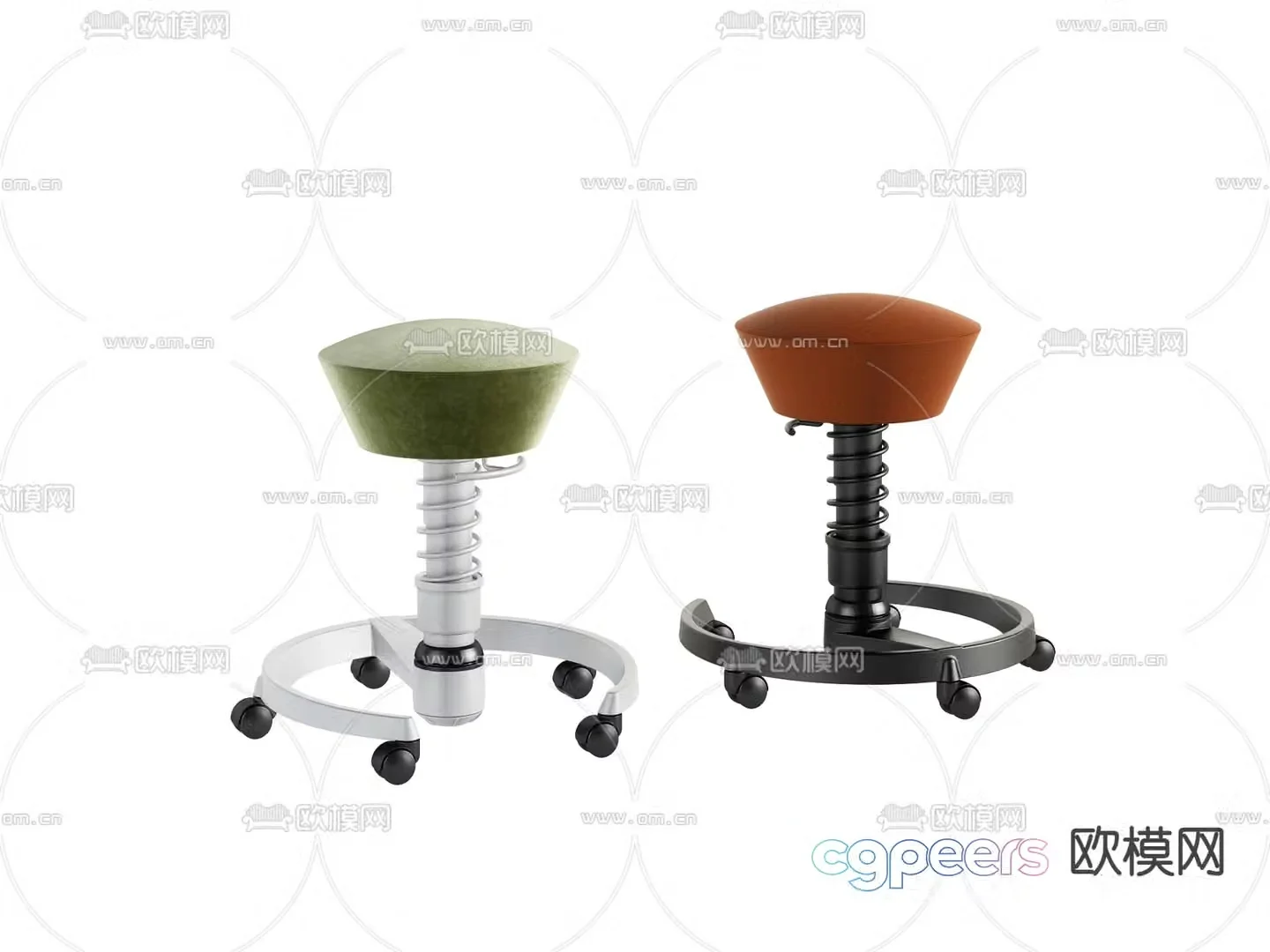 Sitting bench chair leisure chair 3d model