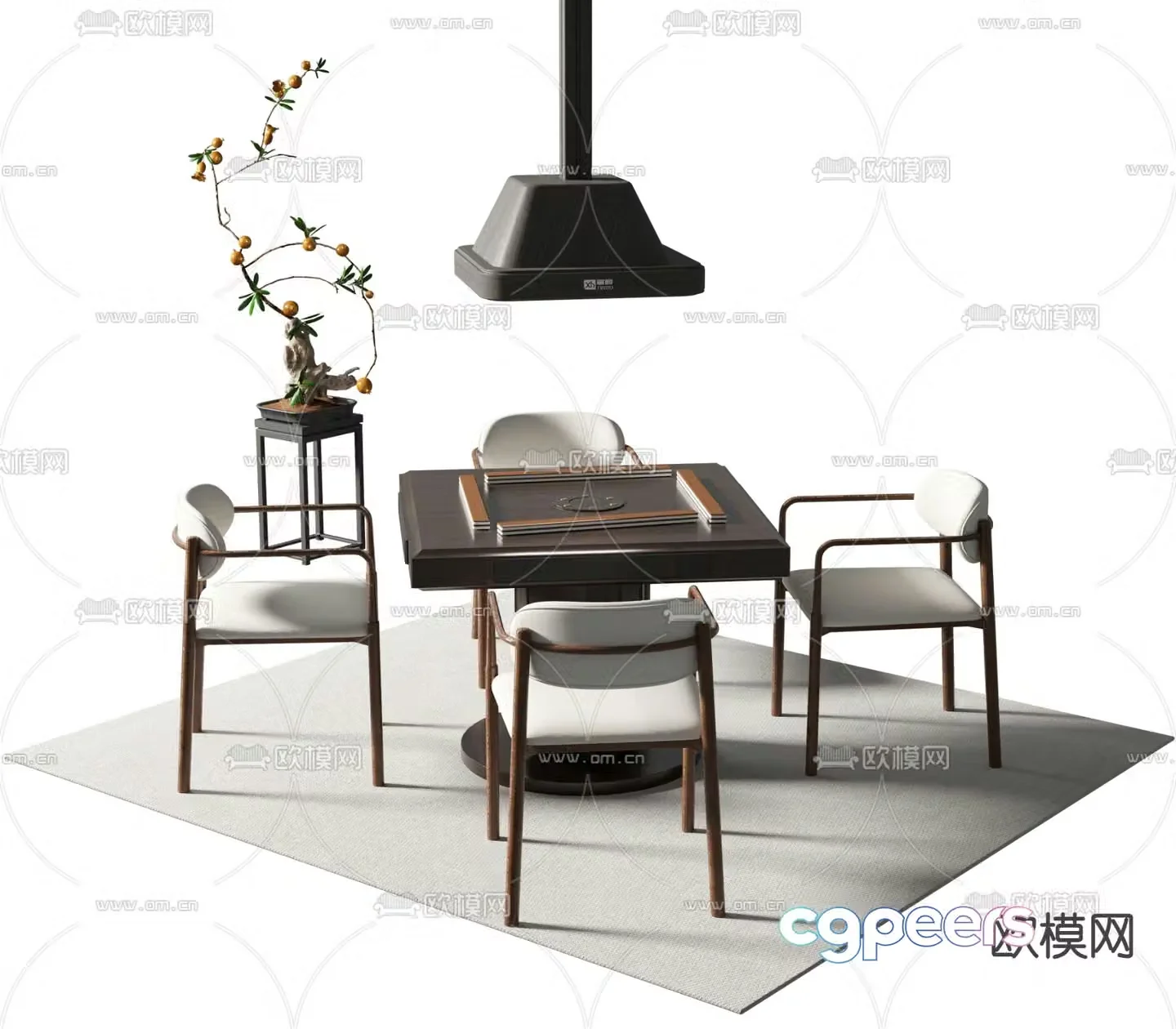 Mahjong table mahjong table 3d model