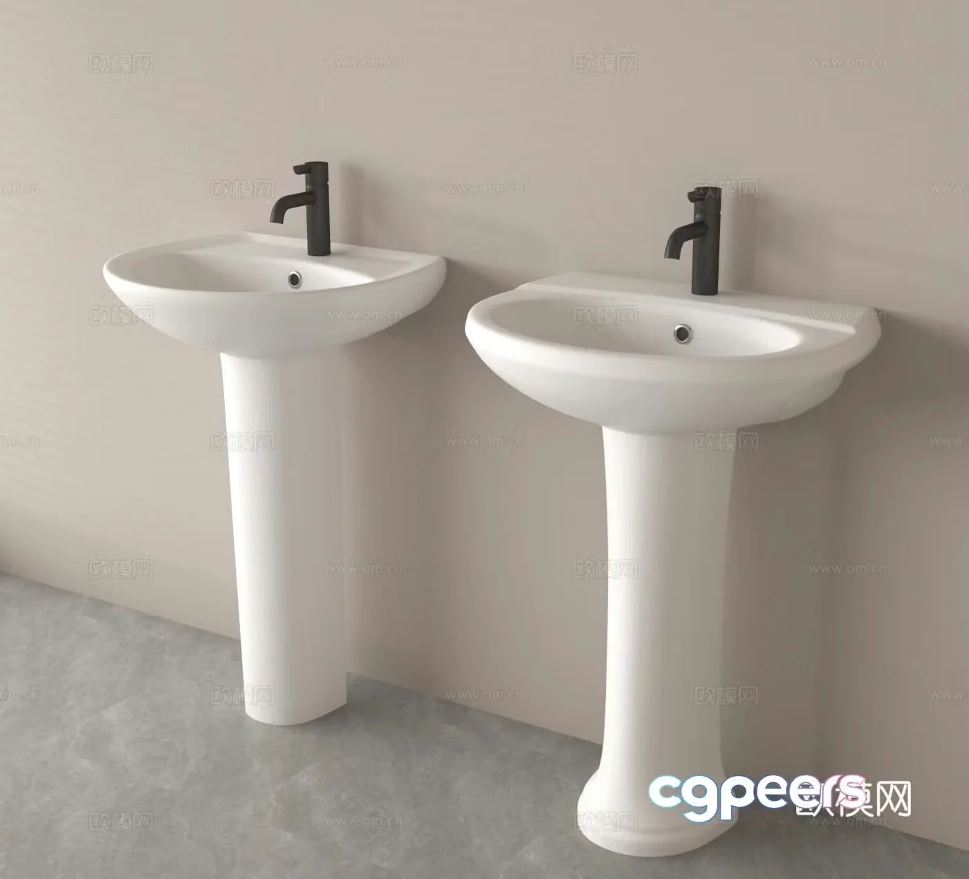 Column basin washbasin column basin 3D model