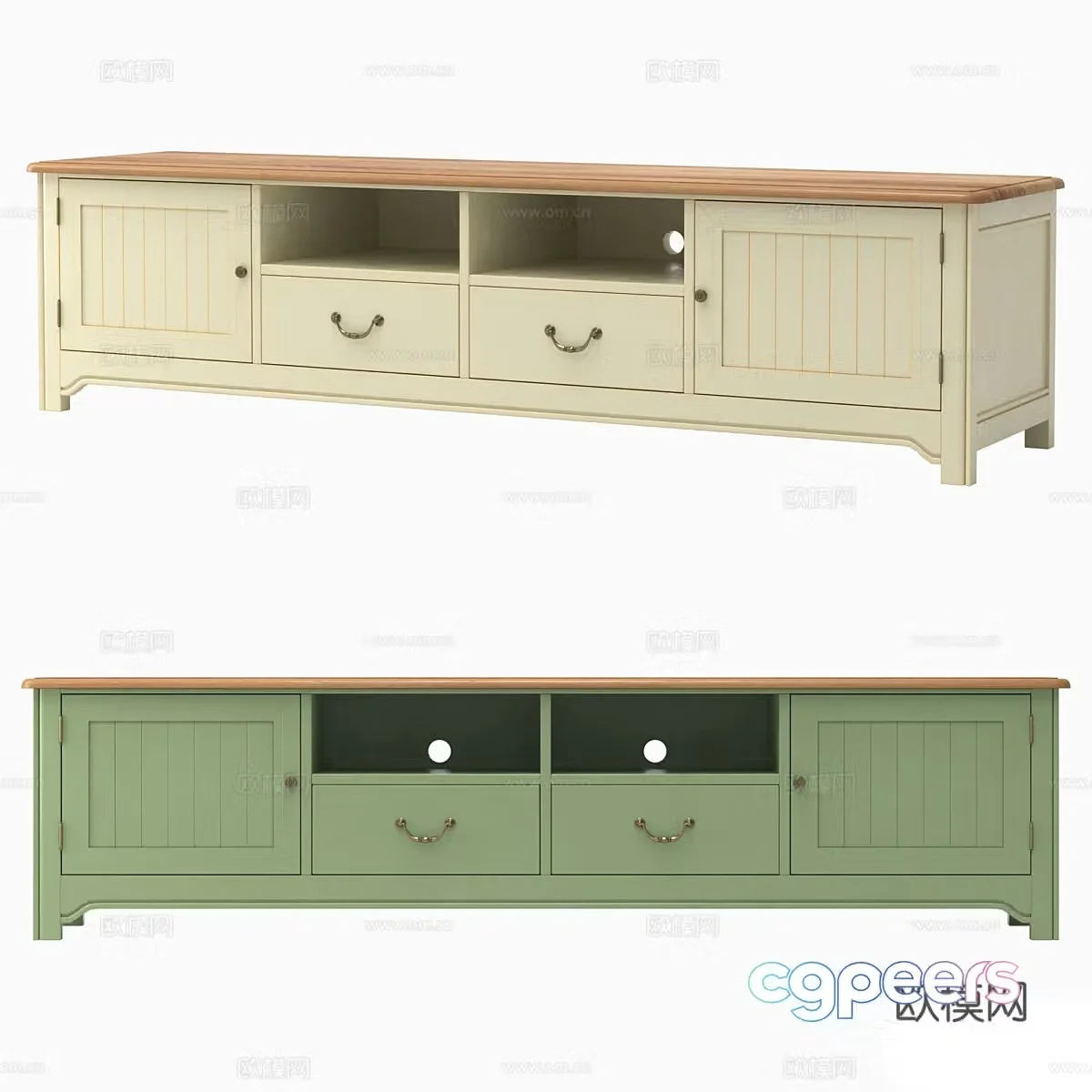 Modern Nordic Olivia TV cabinet 3d model