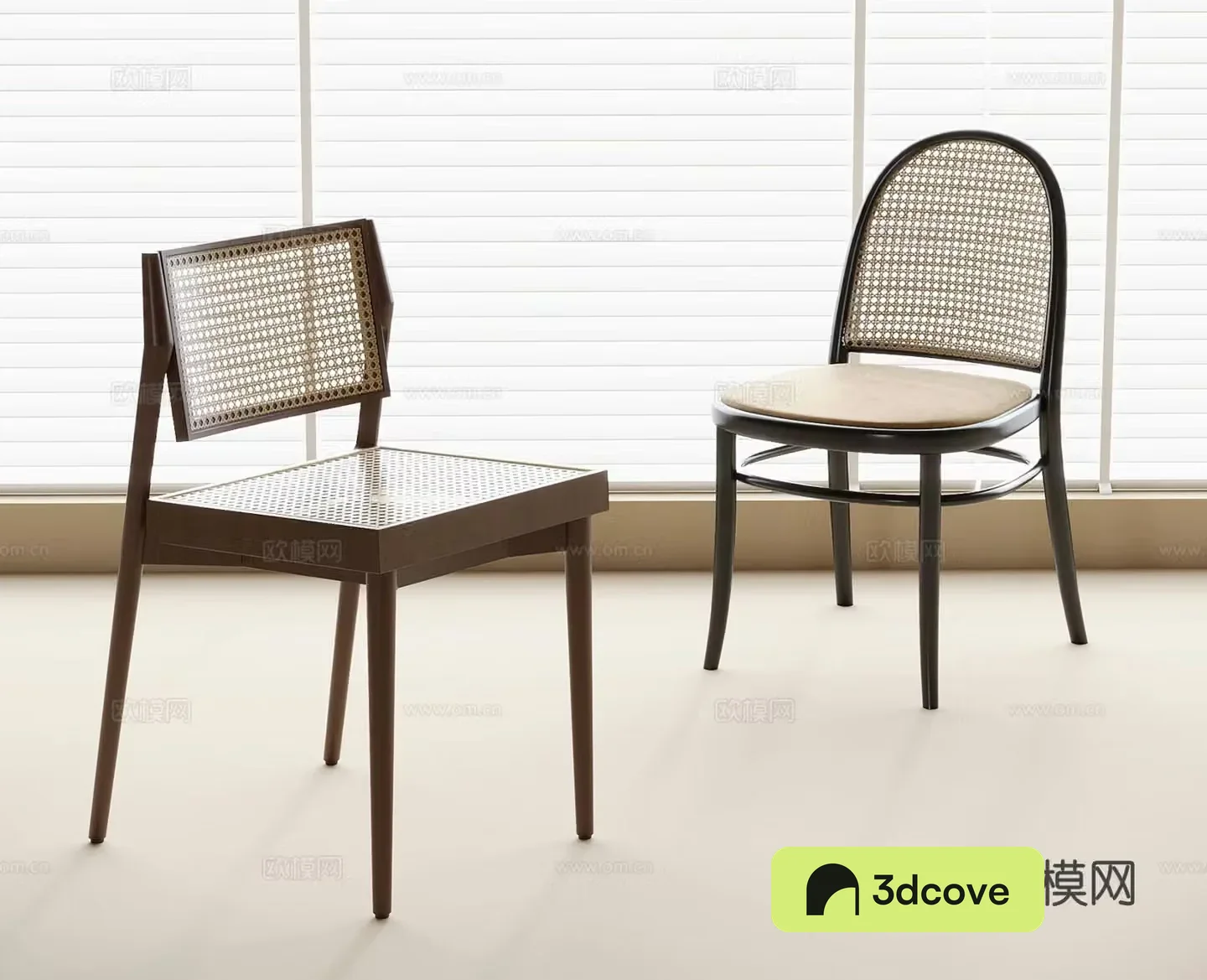 Medieval style chair rattan dining chair