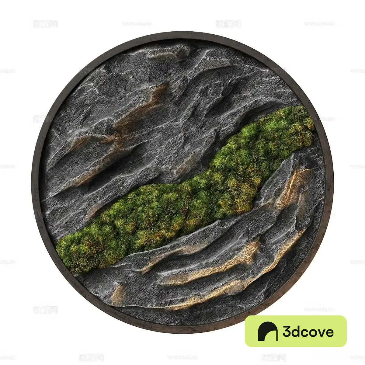 New Chinese style plant wall decoration
