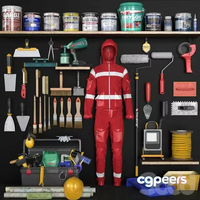 3ds Max Free – garage tools set 9