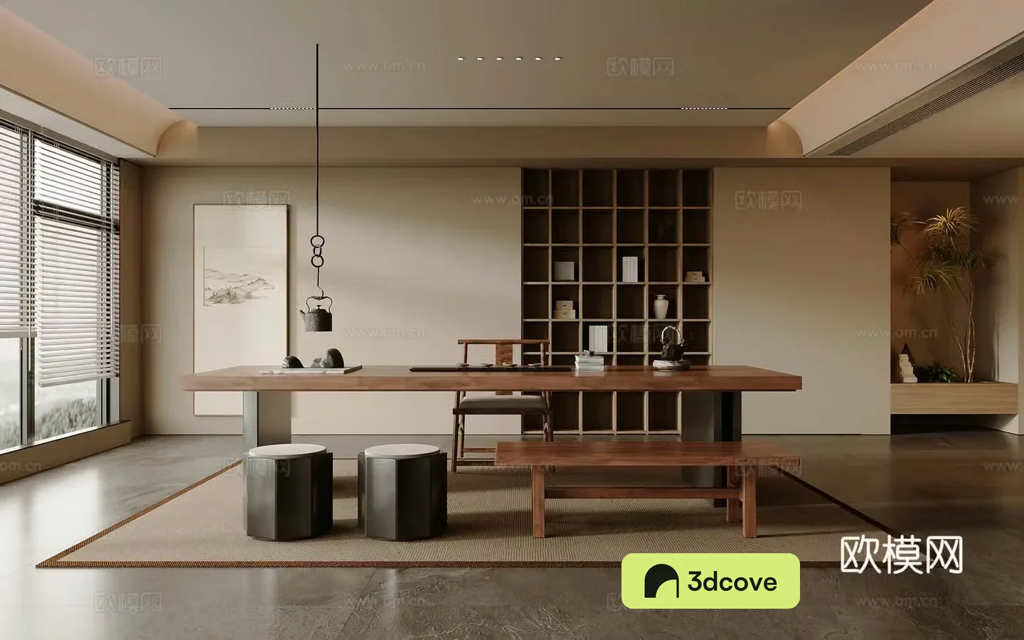 Solid wood tea table and chair combination large table and tea table tea set supplies decorative tea cabinet