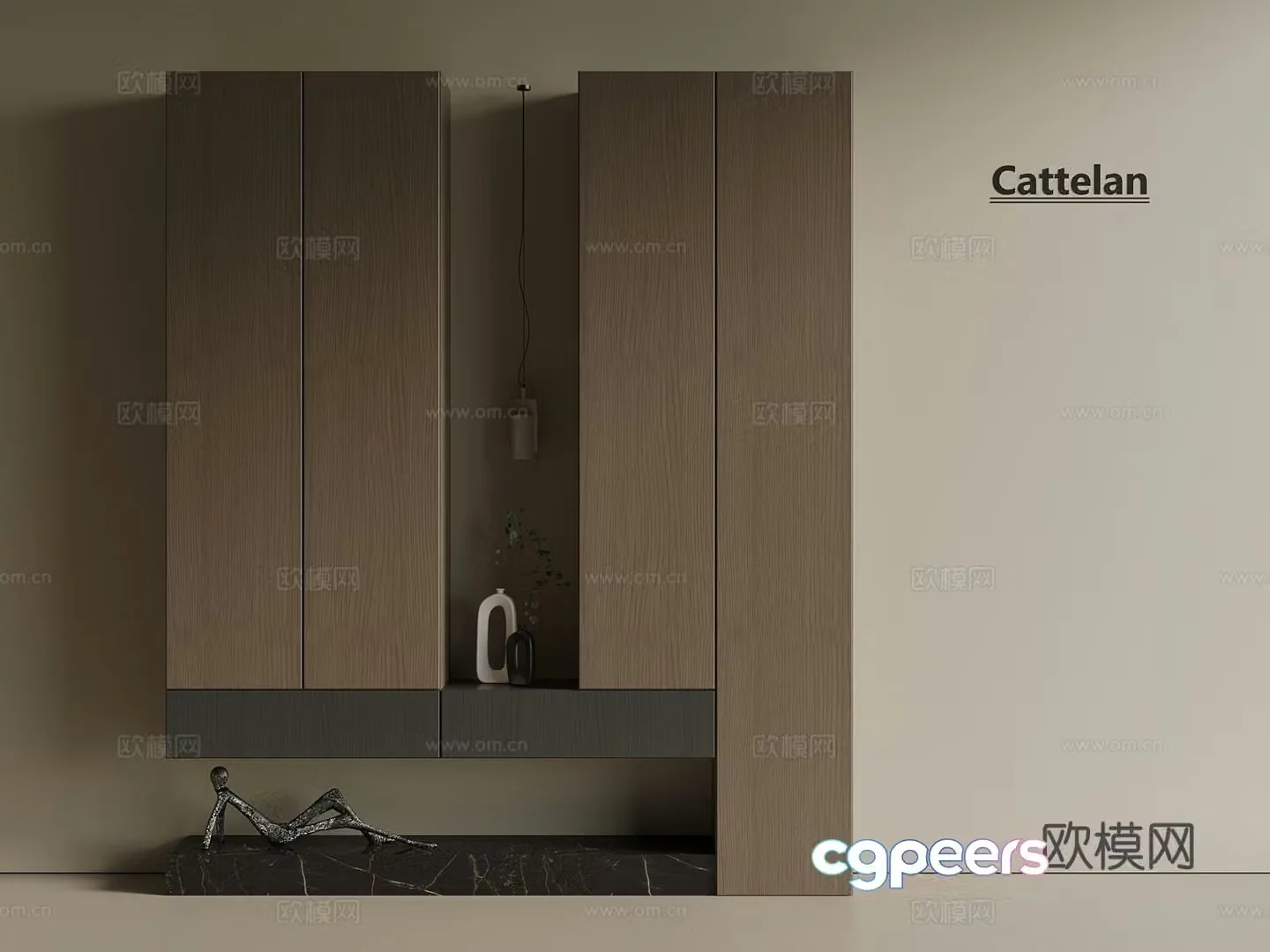 Italian light luxury shoe cabinet porch shoe cabinet hanging shoe cabinet partition shoe cabinet 3D model