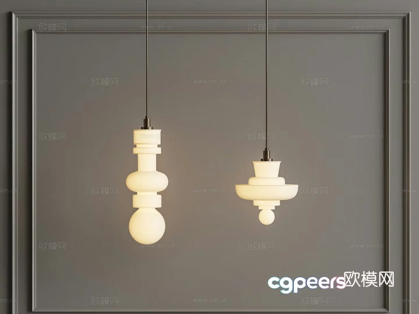 French cream chandelier Children’s room chandelier Decorative chandelier 3d model