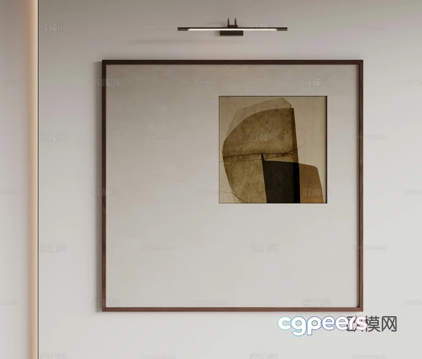 Modern minimalist decorative paintings Waviva medieval style hanging paintings cream style decoration paintings Italian style hanging paintings black and white 3D model
