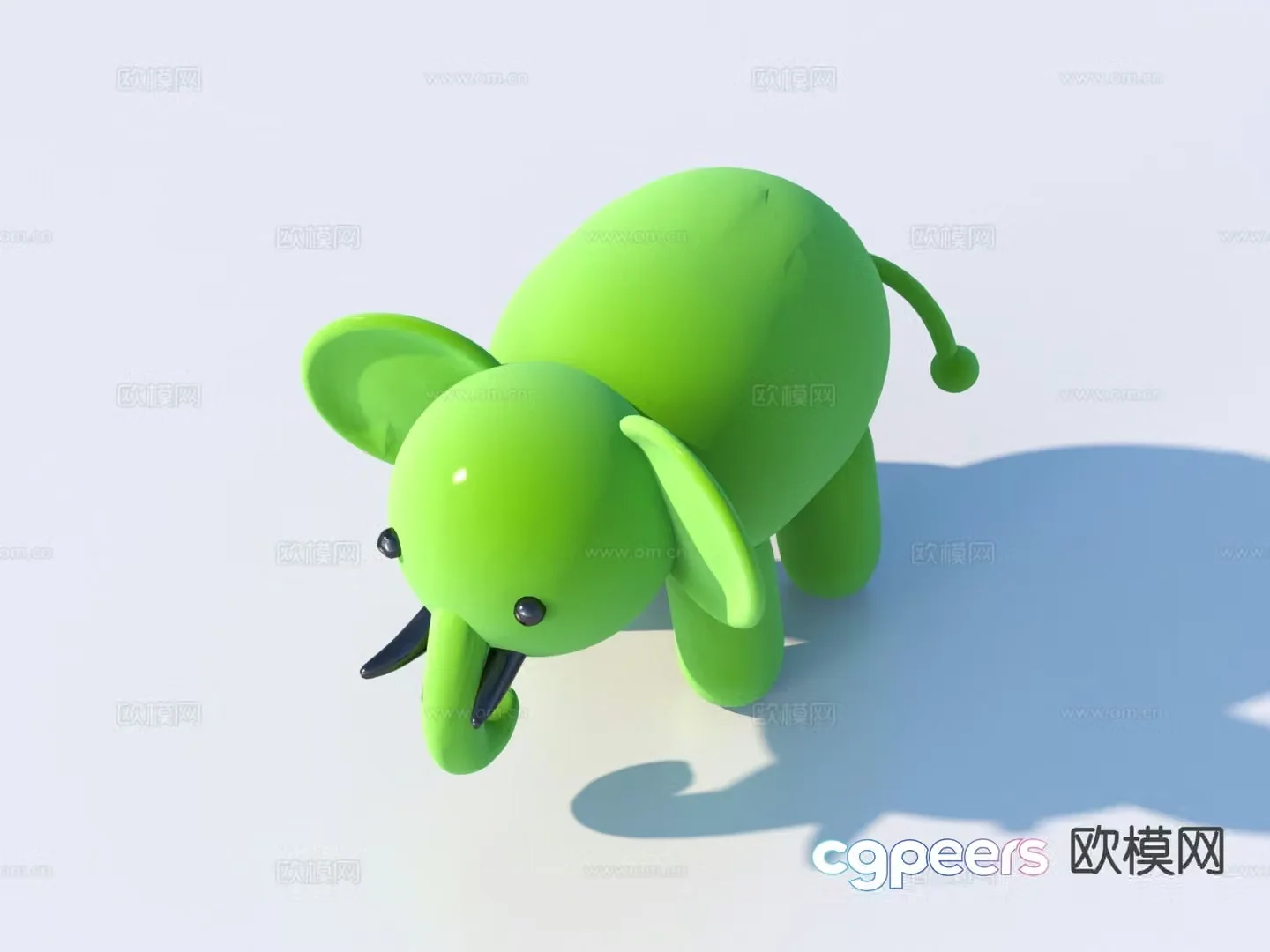 Modern cartoon toys animal doll 3d model