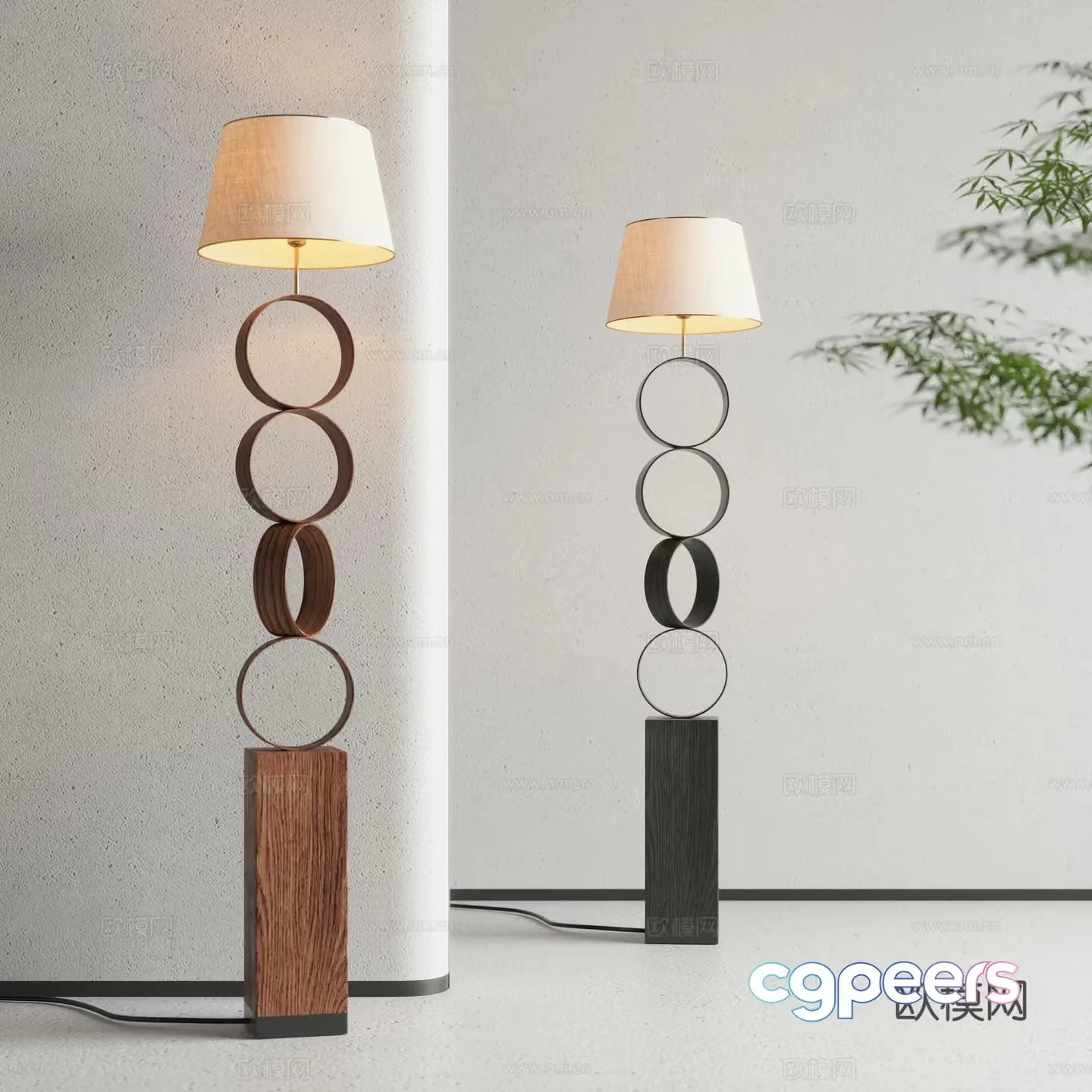Jijifeng Floor Lamp 3D Model