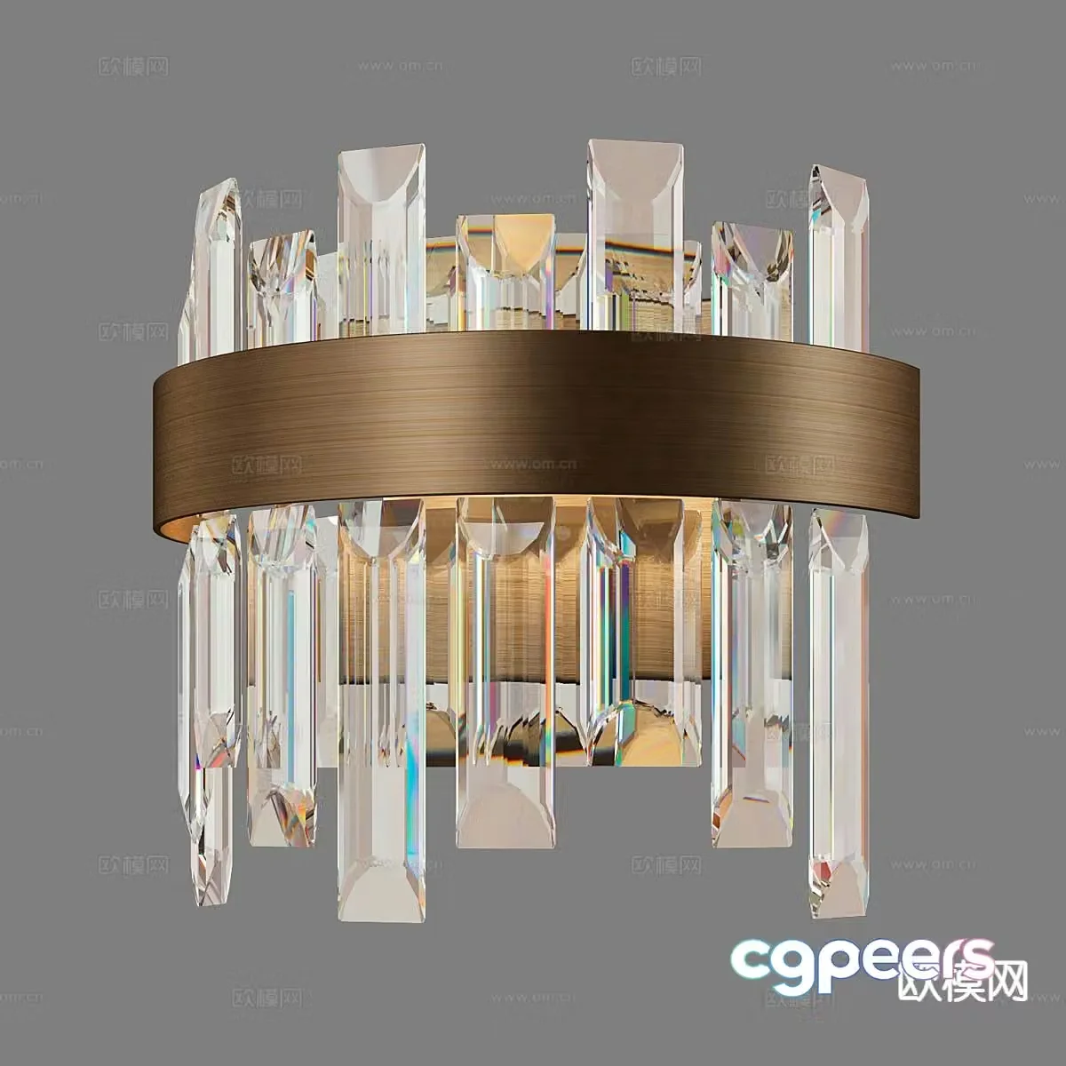 Light luxury wall lamp 3D model