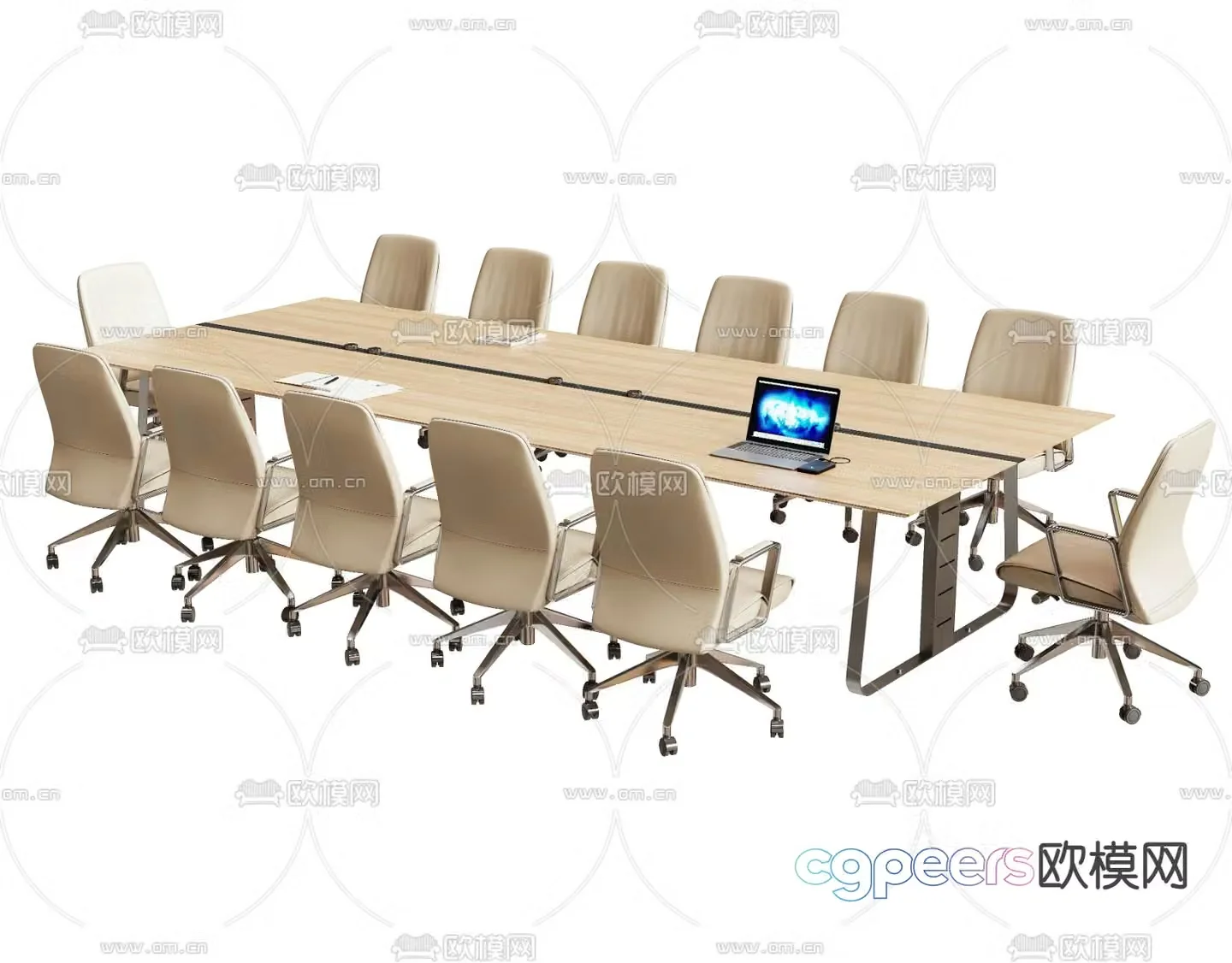 Modern conference table conference table 3d model