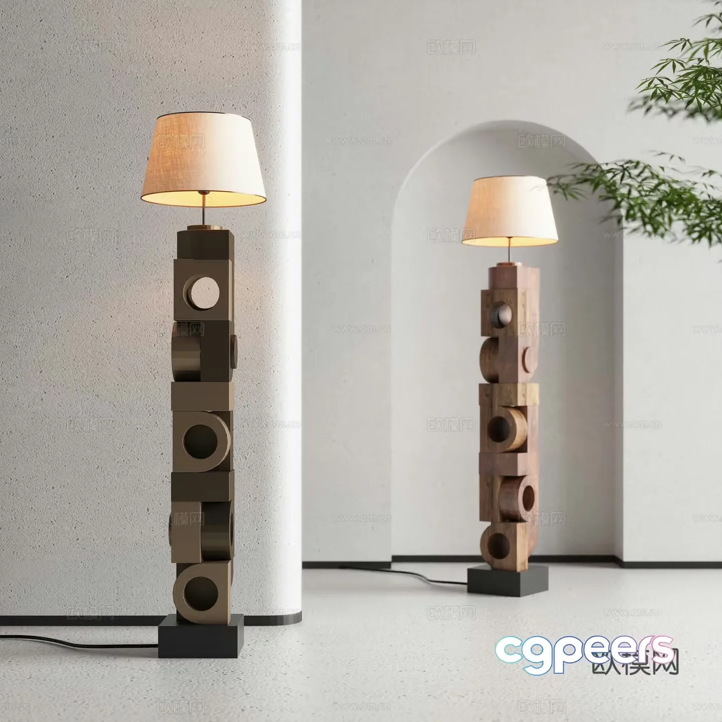 Jijifeng Floor Lamp 3D Model