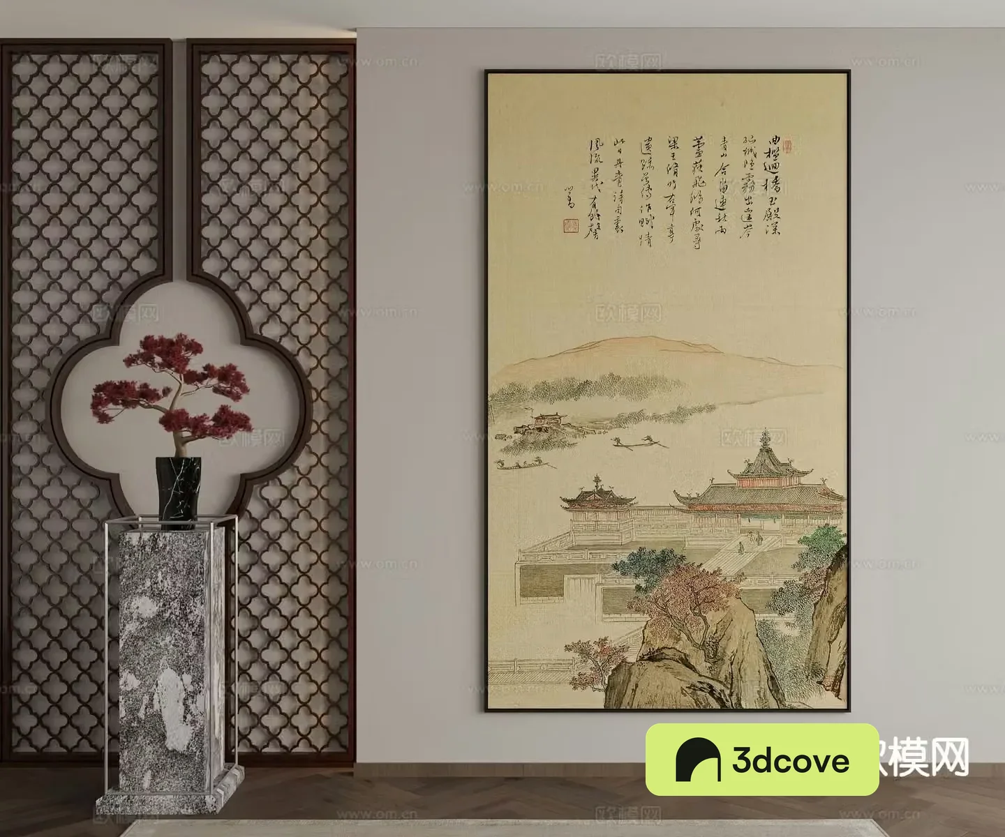New Chinese style decorative painting architectural painting hanging painting