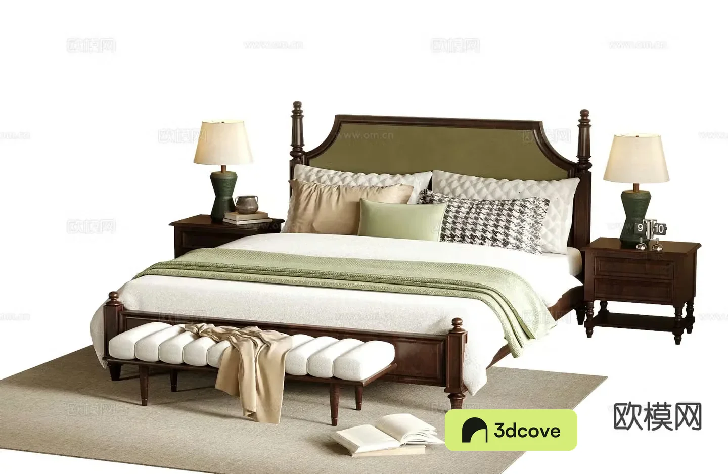 Medieval style double bed