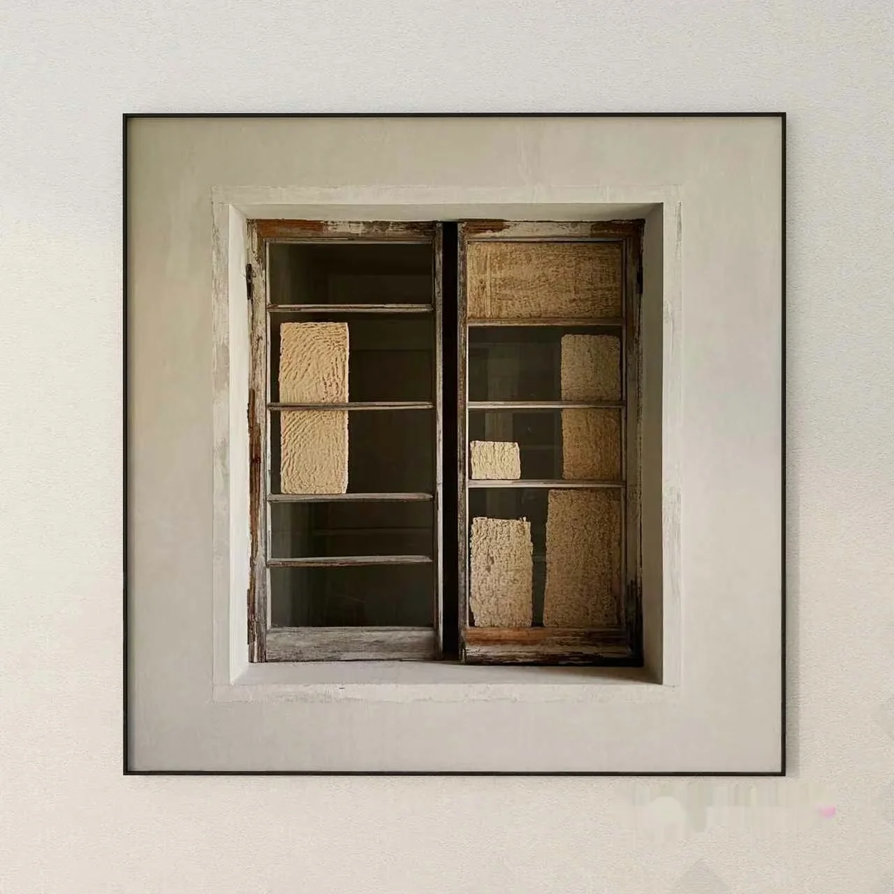 A Window With A Rustic Wooden Frame 3D Model – 20361 – VRAY Render