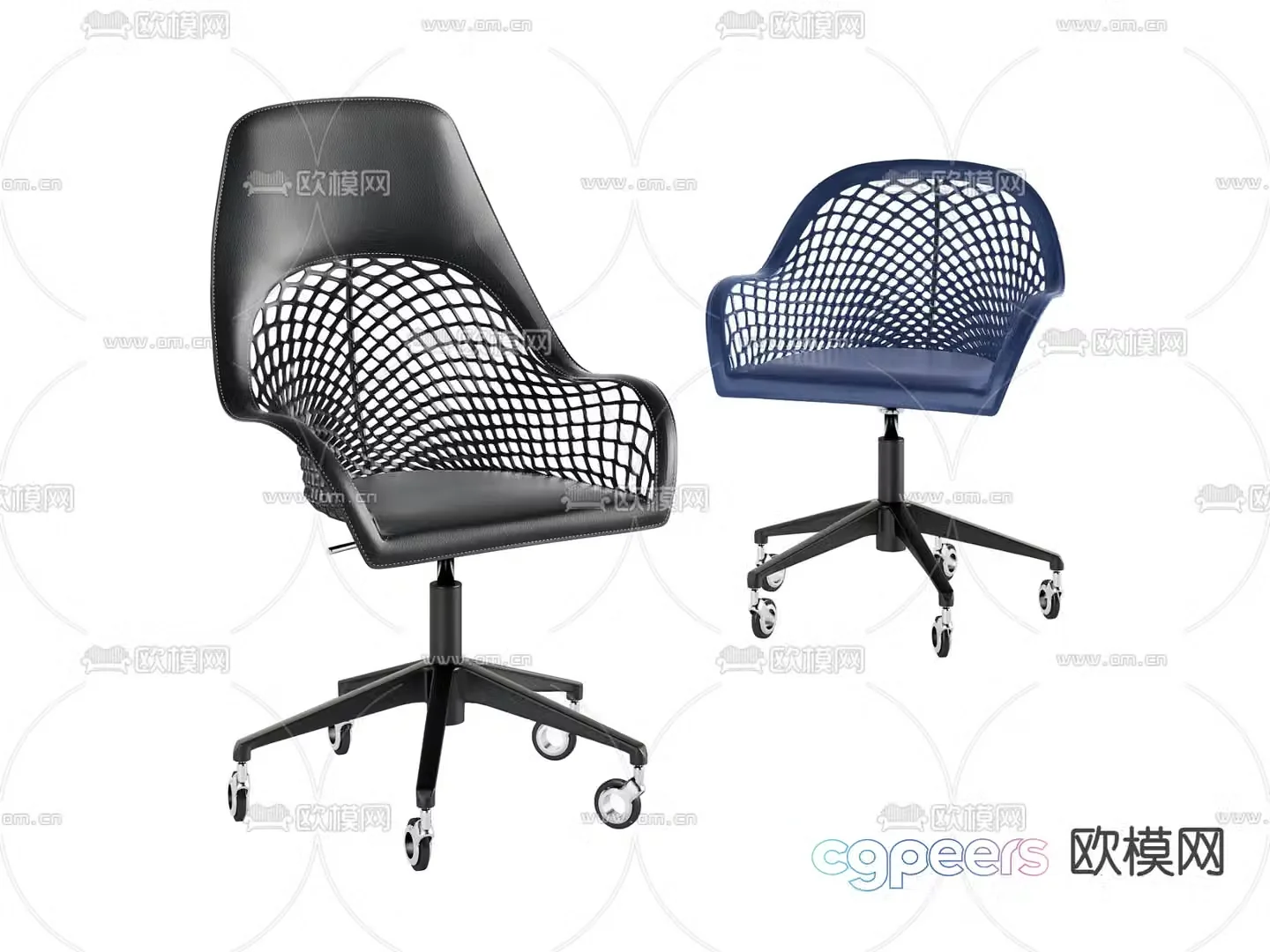 Office chair shift chair staff chair 3d model