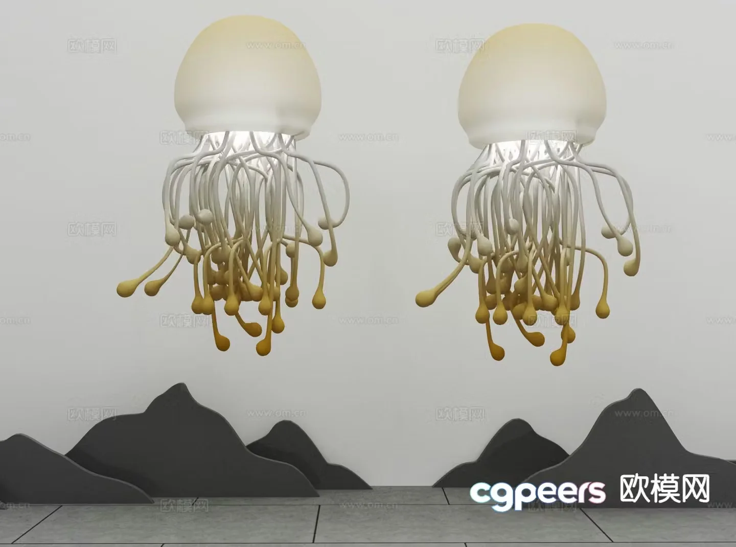 Creative decorative lamp Octopus decorative lamp 3d model