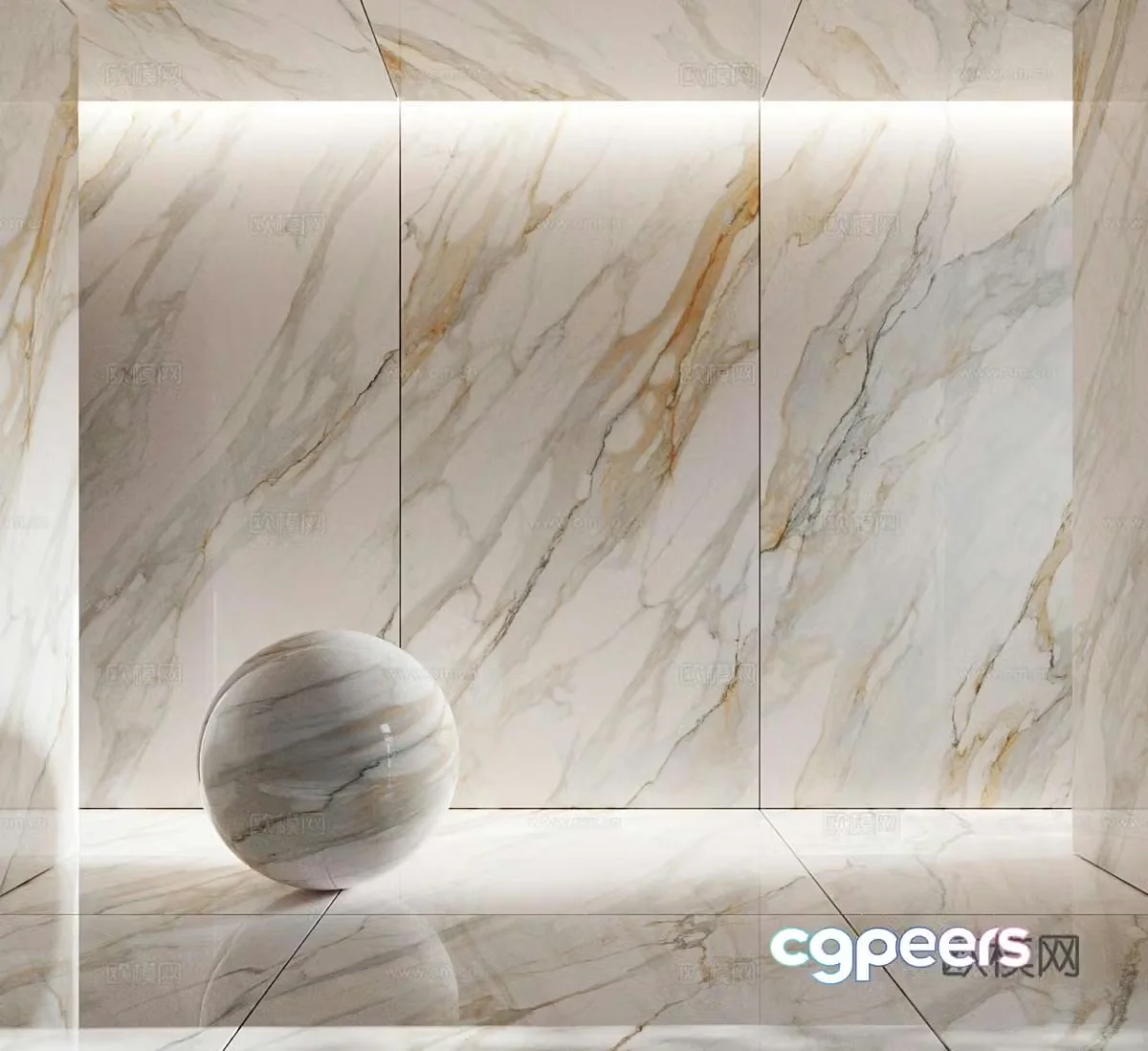 Modern white marble luxury marble wall rock slab tiles 3d model