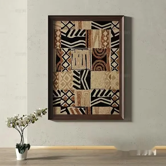 A Framed African-Inspired Artwork 3D Model – 15108 – VRAY Render