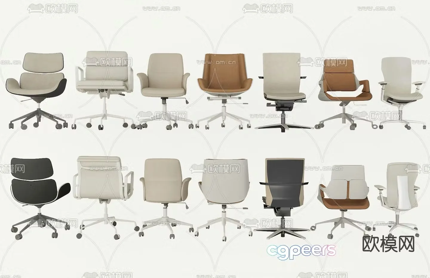 Office chair executive chair boss chair 3d model